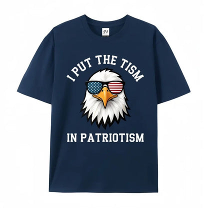 Put The Tism In Patriotism Athletic Eagle T-Shirt Unisex for Daily Wear