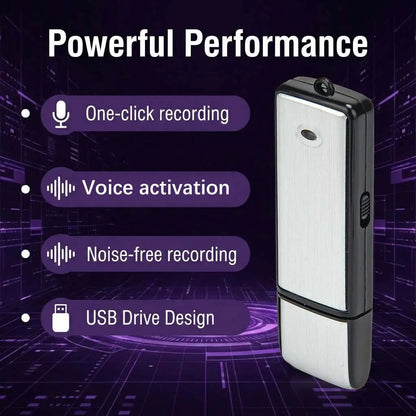 USB Flash Drive Voice Recorder 2-in-1