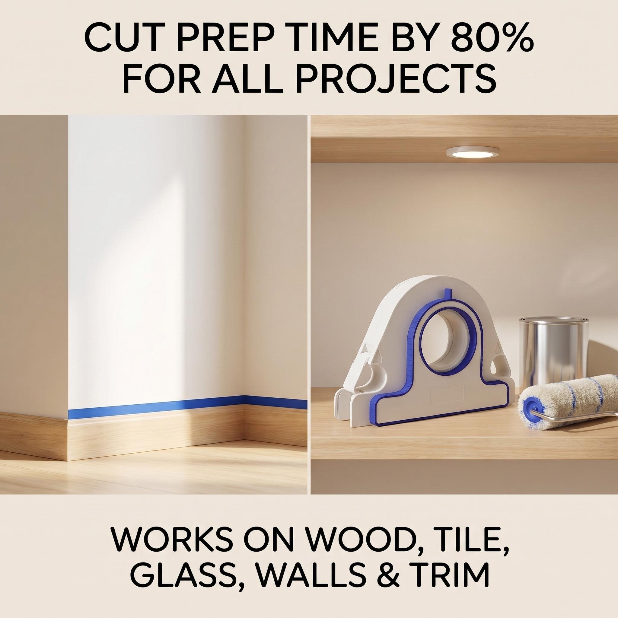 High-efficiency Painter Masking Tape Applicator
