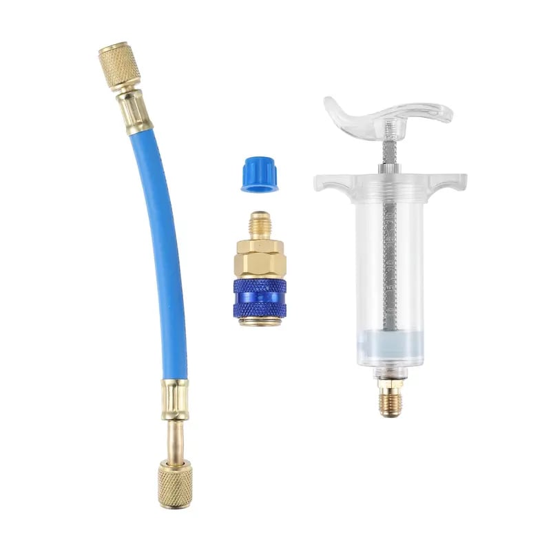 30ml AC Oil & Dye Injector Kit – Quick Connect for Automotive & HVAC Systems
