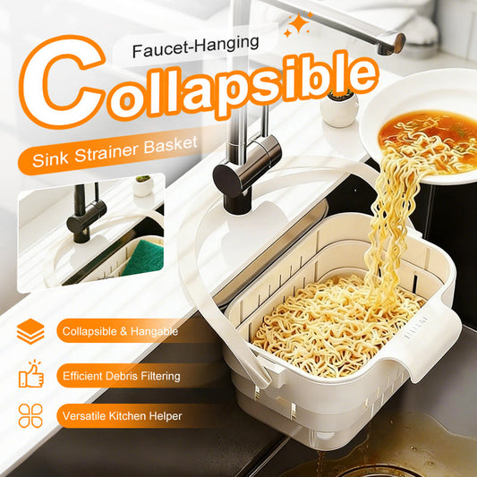 🥦50% OFF!🍅Collapsible Faucet-Hanging Sink Strainer Basket