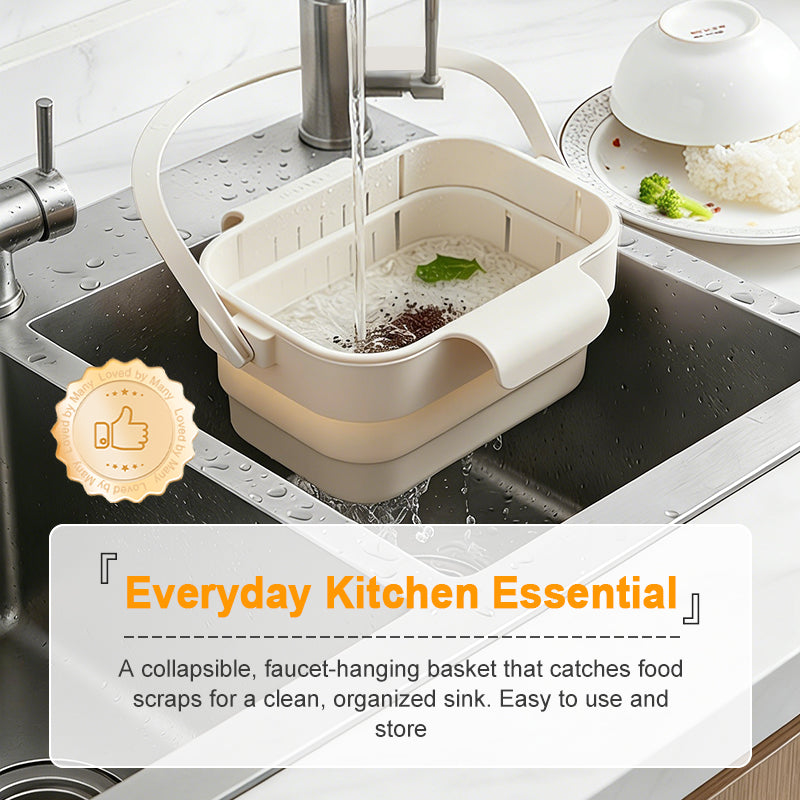 🥦50% OFF!🍅Collapsible Faucet-Hanging Sink Strainer Basket