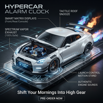 🏎️Hypercar Alarm Clock⏰Realistic Engine & Light Effects🔥